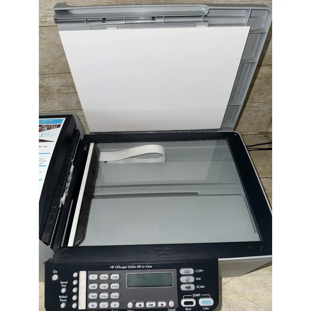 HP OfficeJet  5610 Color All-in-One Inkjet Printer/Copier/Scanner With Cords